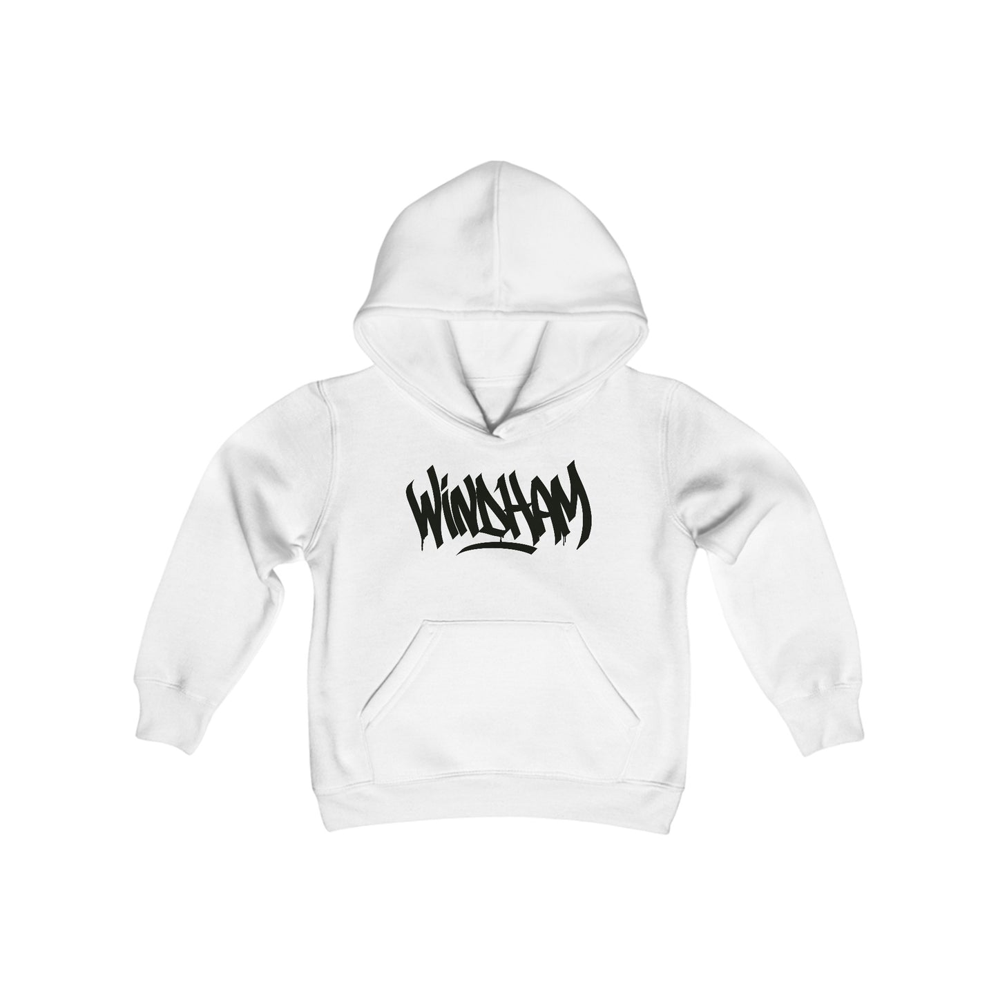 Kids Windham Black Letter Hoodie