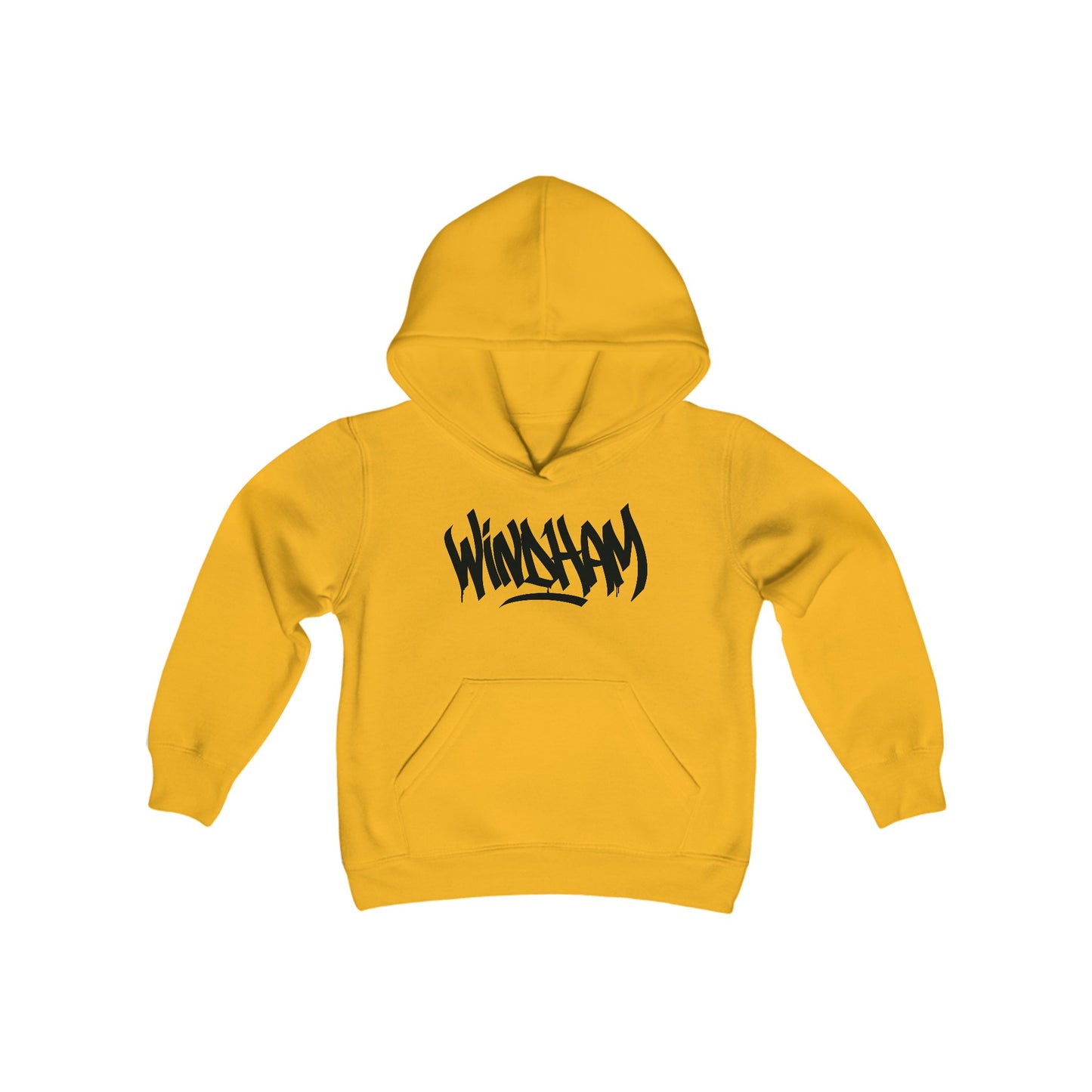 Kids Windham Black Letter Hoodie