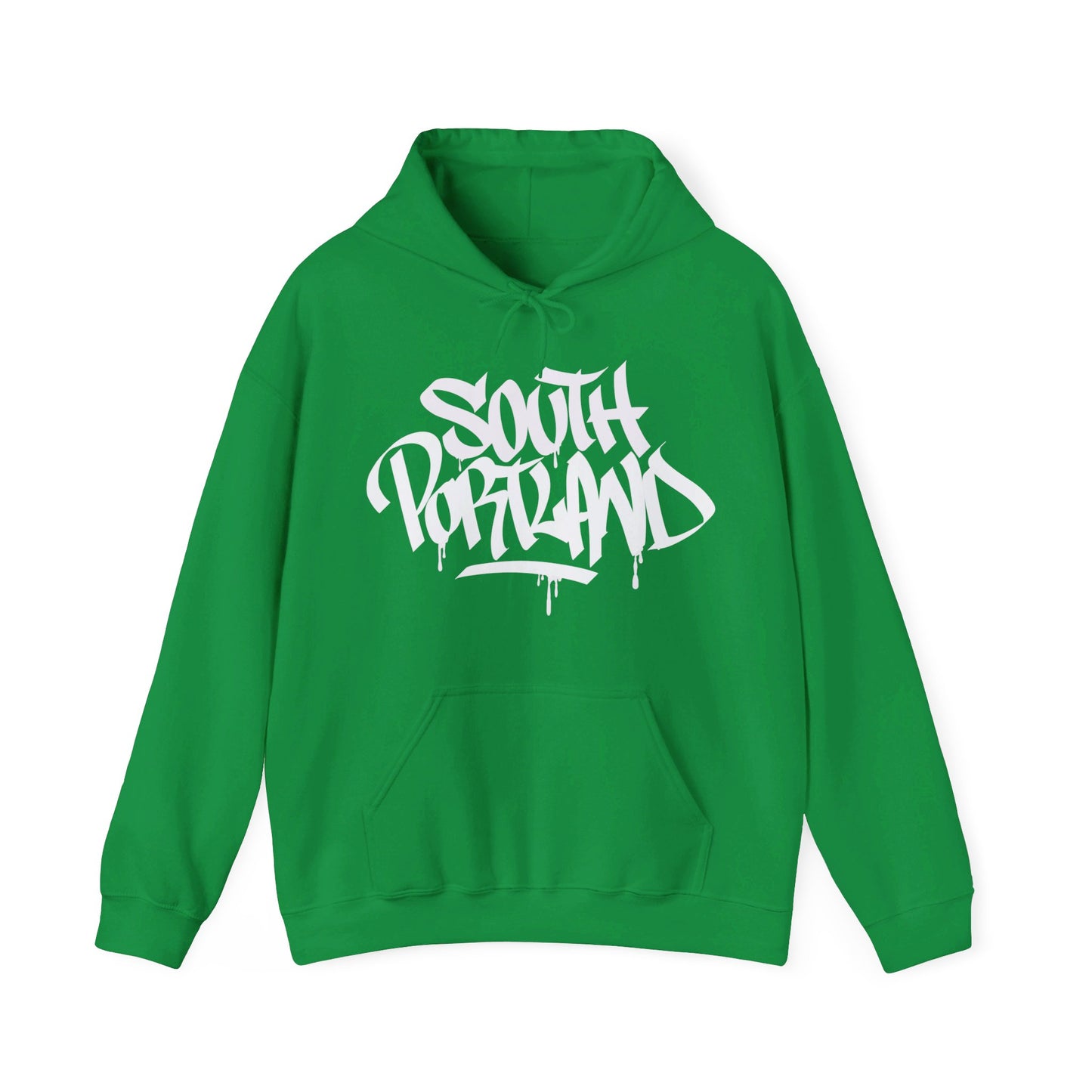 South Portland White Letter Hoodie