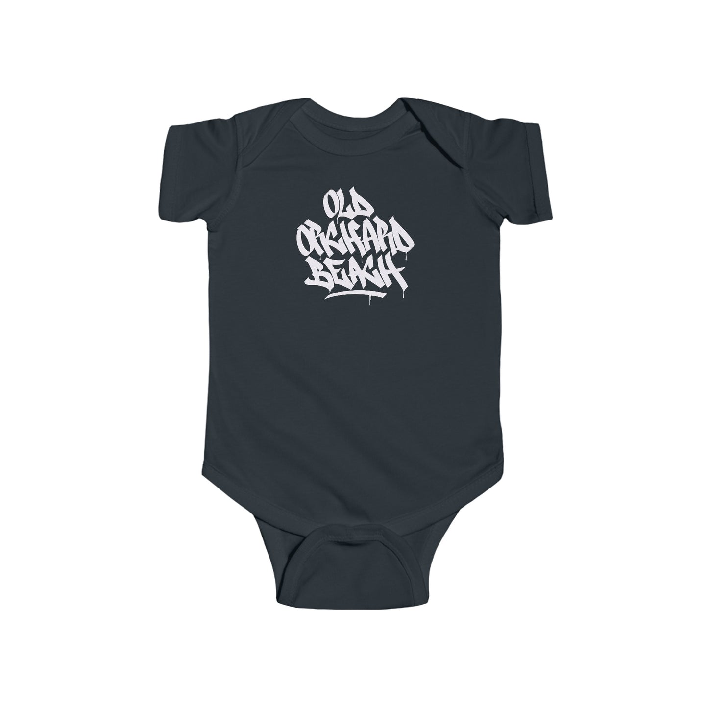 Infant Old Orchard Beach White Letter Bodysuit