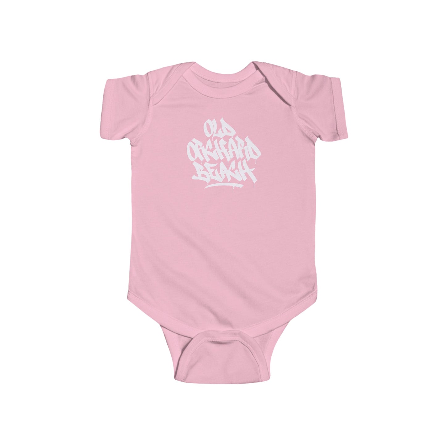 Infant Old Orchard Beach White Letter Bodysuit