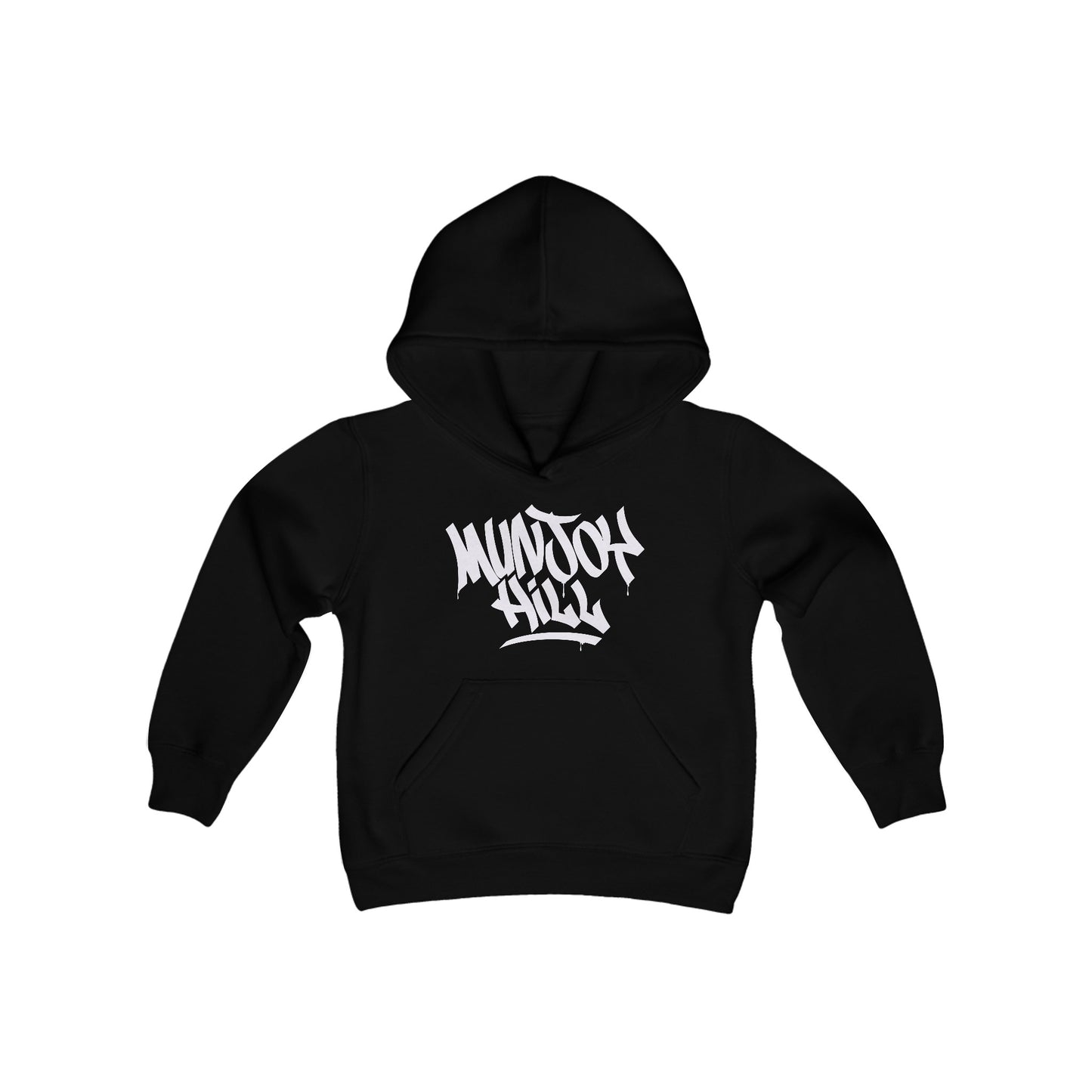 Kids Munjoy Hill White Letter Hoodie