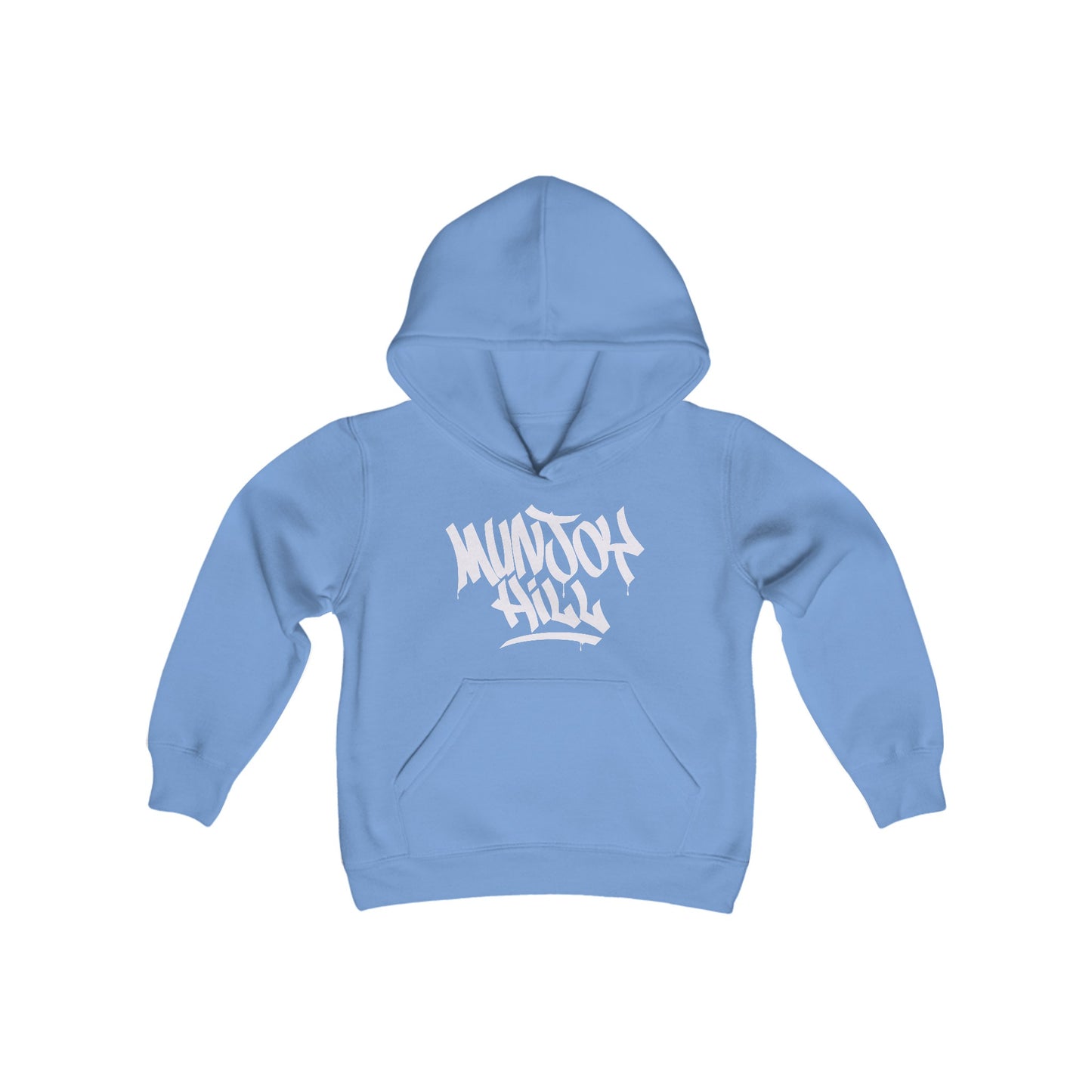 Kids Munjoy Hill White Letter Hoodie