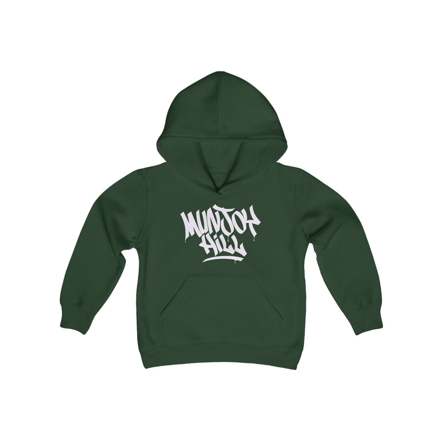 Kids Munjoy Hill White Letter Hoodie