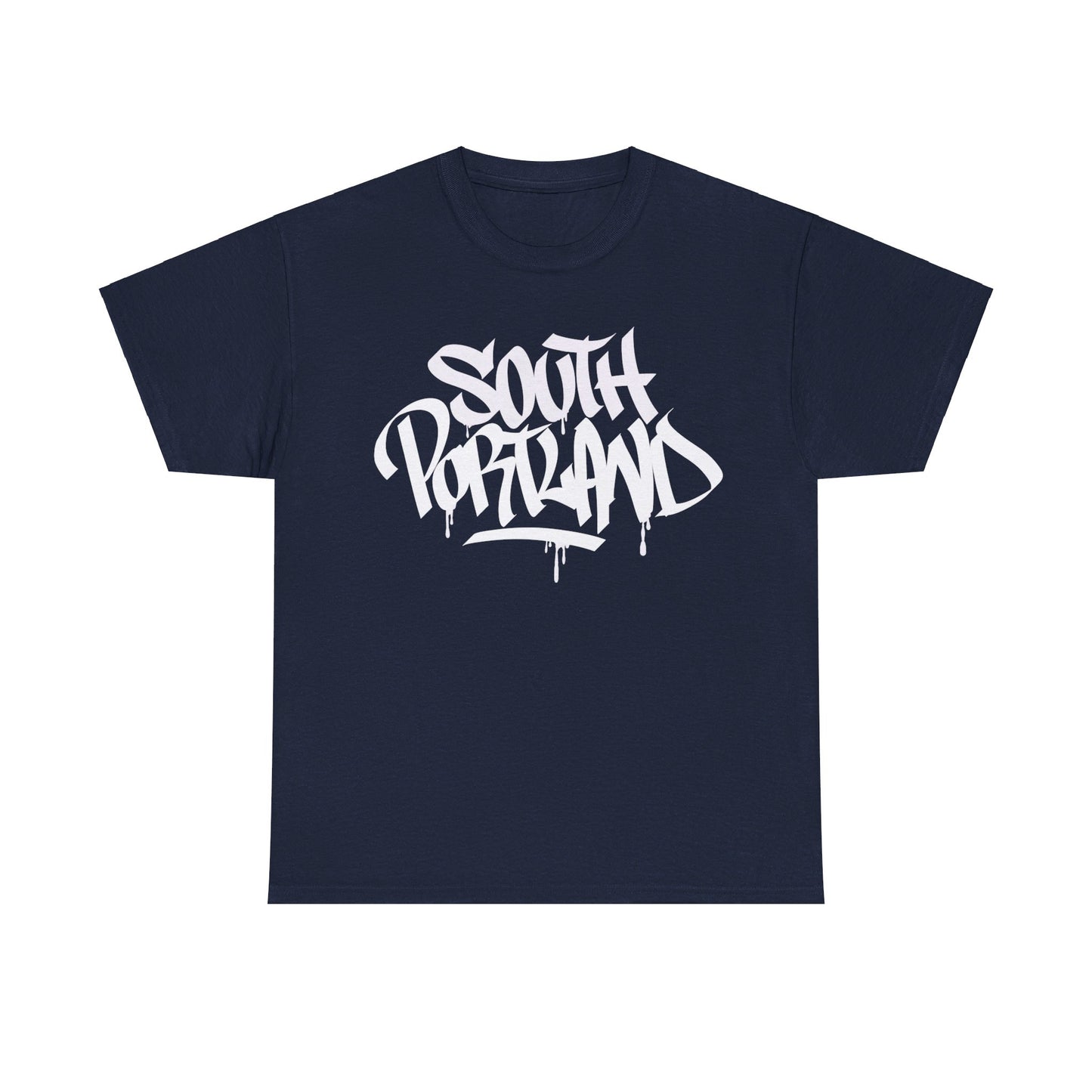 South Portland White Letter T-Shirt