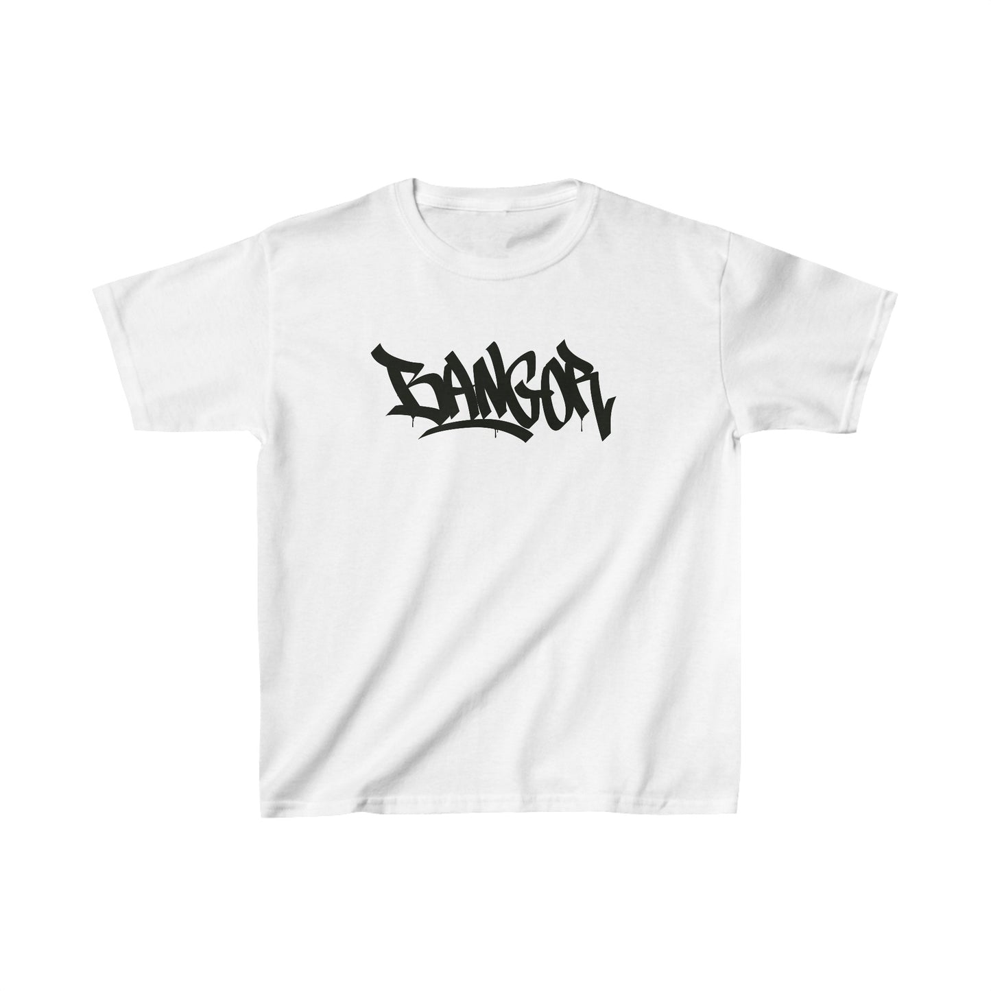 Kids Bangor Black Letter T-Shirt