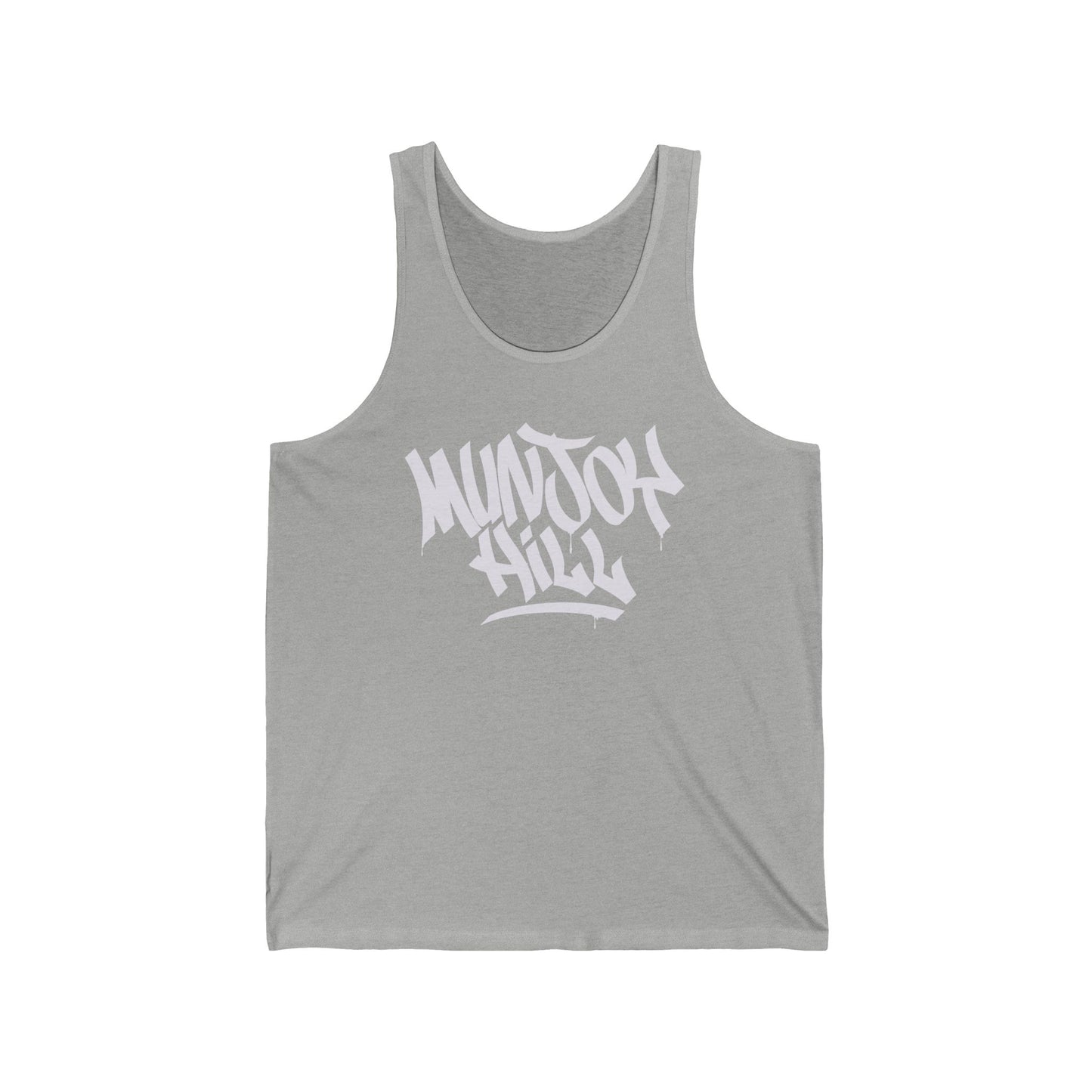 Unisex Munjoy Hill White Letter Tank