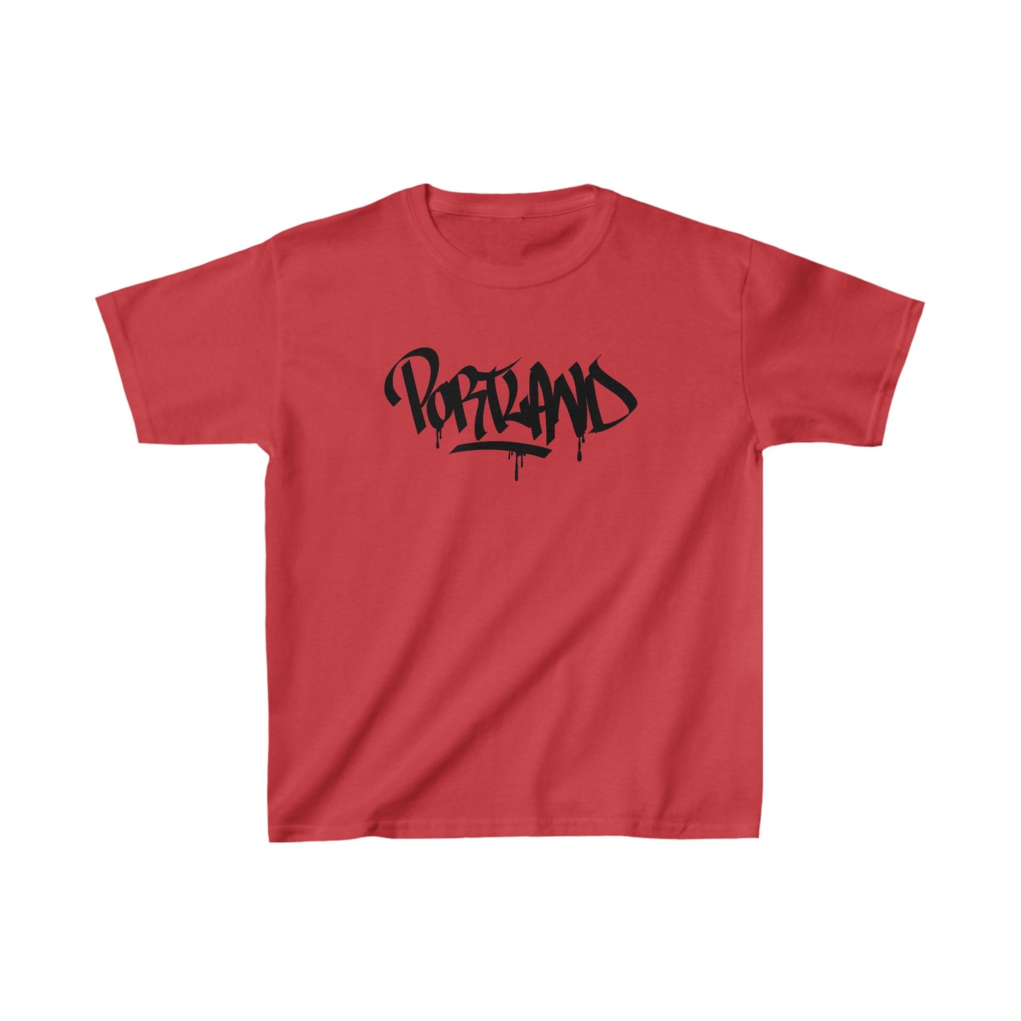 Kids Portland Black Letter T-Shirt