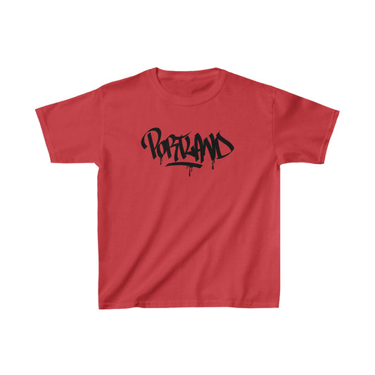 Kids Portland Black Letter T-Shirt