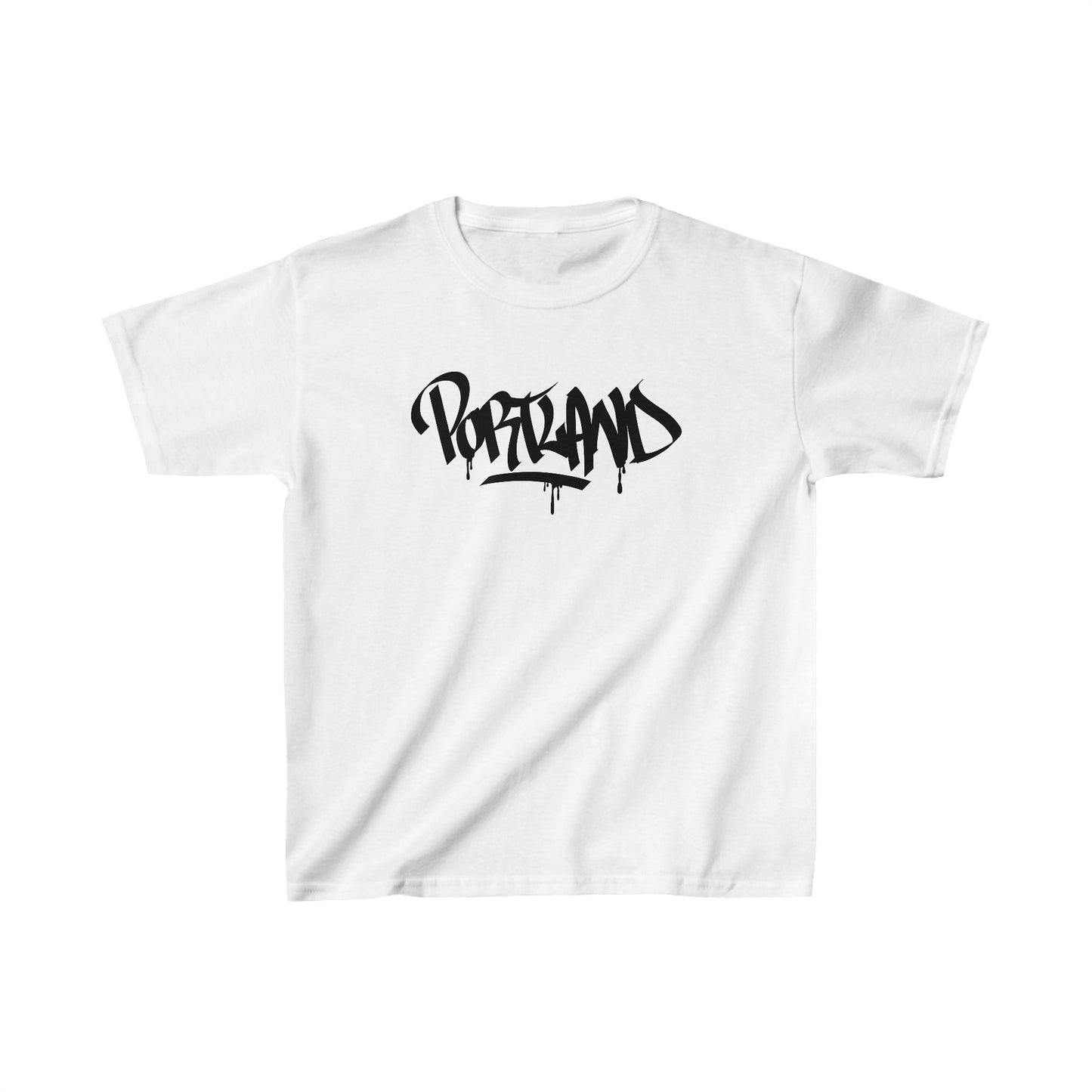 Kids Portland Black Letter T-Shirt