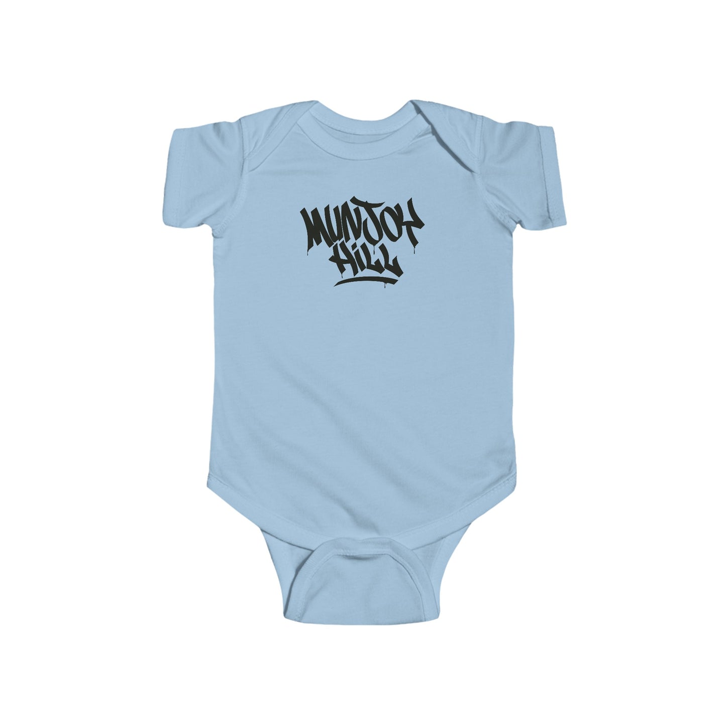 Infant Munjoy Hill Black Letter Bodysuit