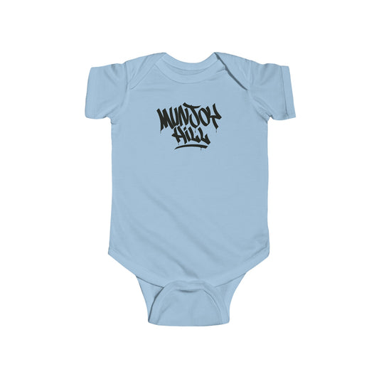 Infant Munjoy Hill Black Letter Bodysuit