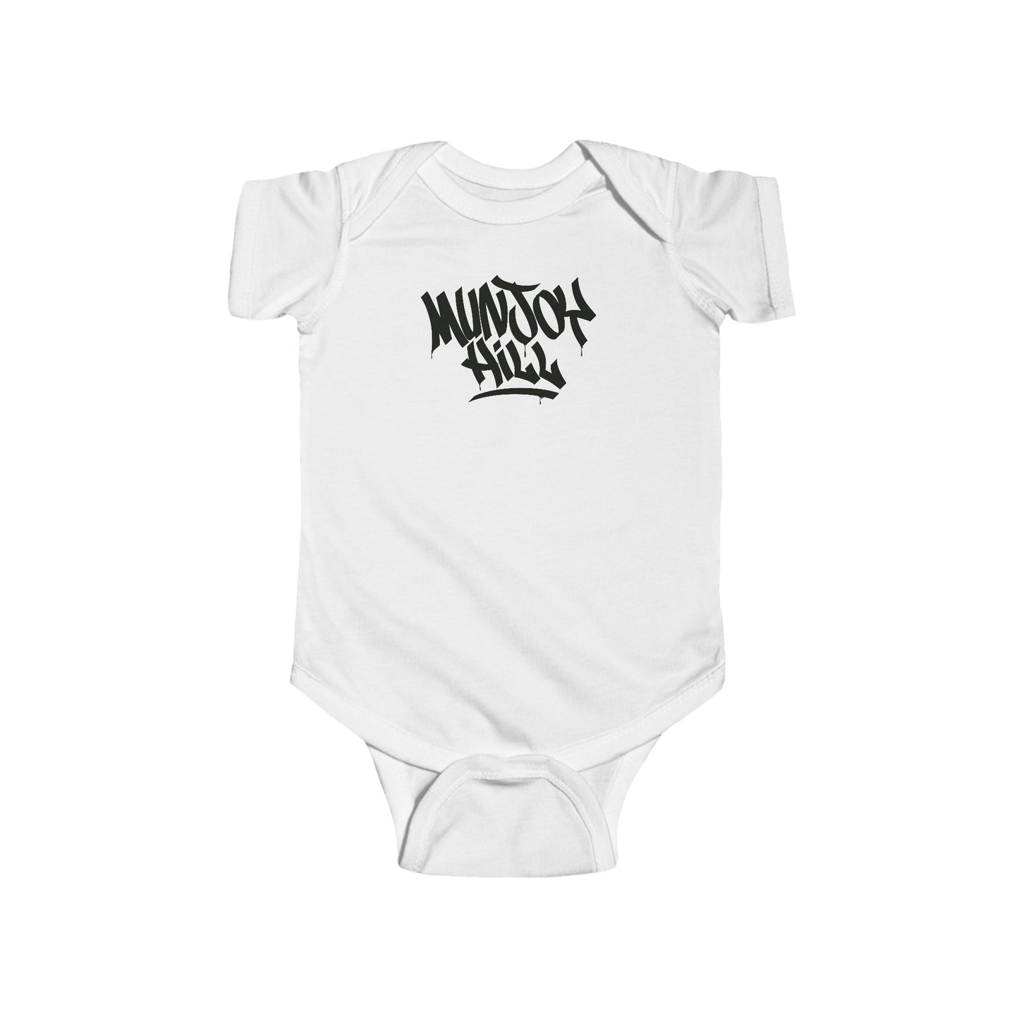 Infant Munjoy Hill Black Letter Bodysuit