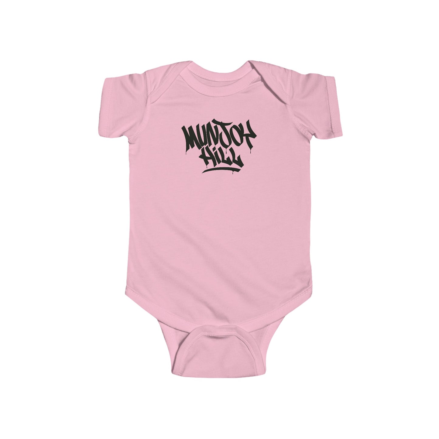 Infant Munjoy Hill Black Letter Bodysuit