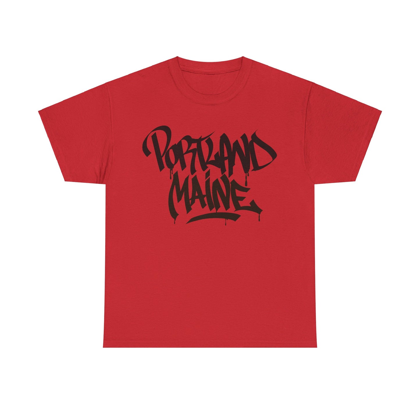 Portland Maine Black Letter T-Shirt