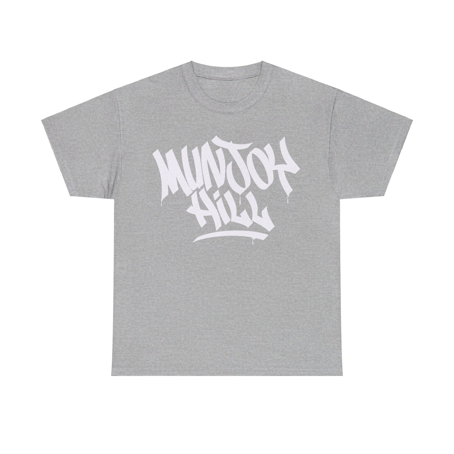 Munjoy Hill White Letter T-Shirt