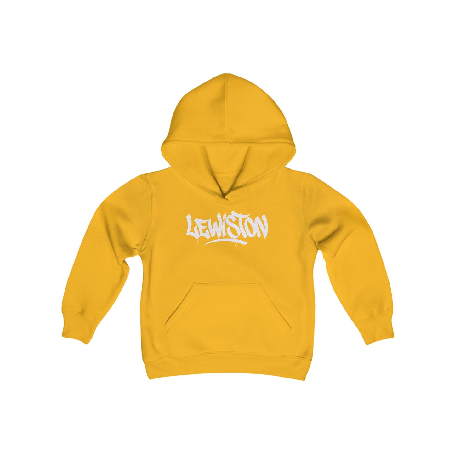 Kids Lewiston White Letter Hoodie