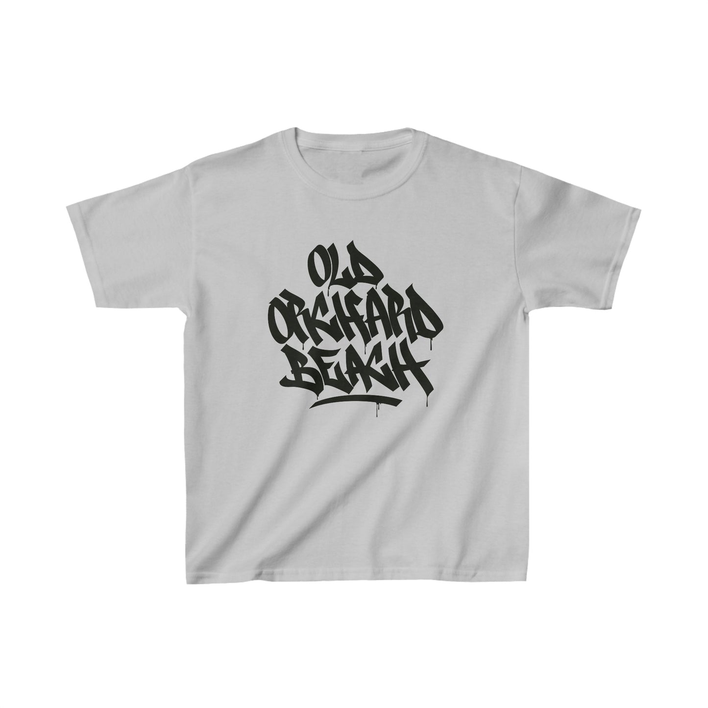 Kids Old Orchard Beach Black Letter T-Shirt