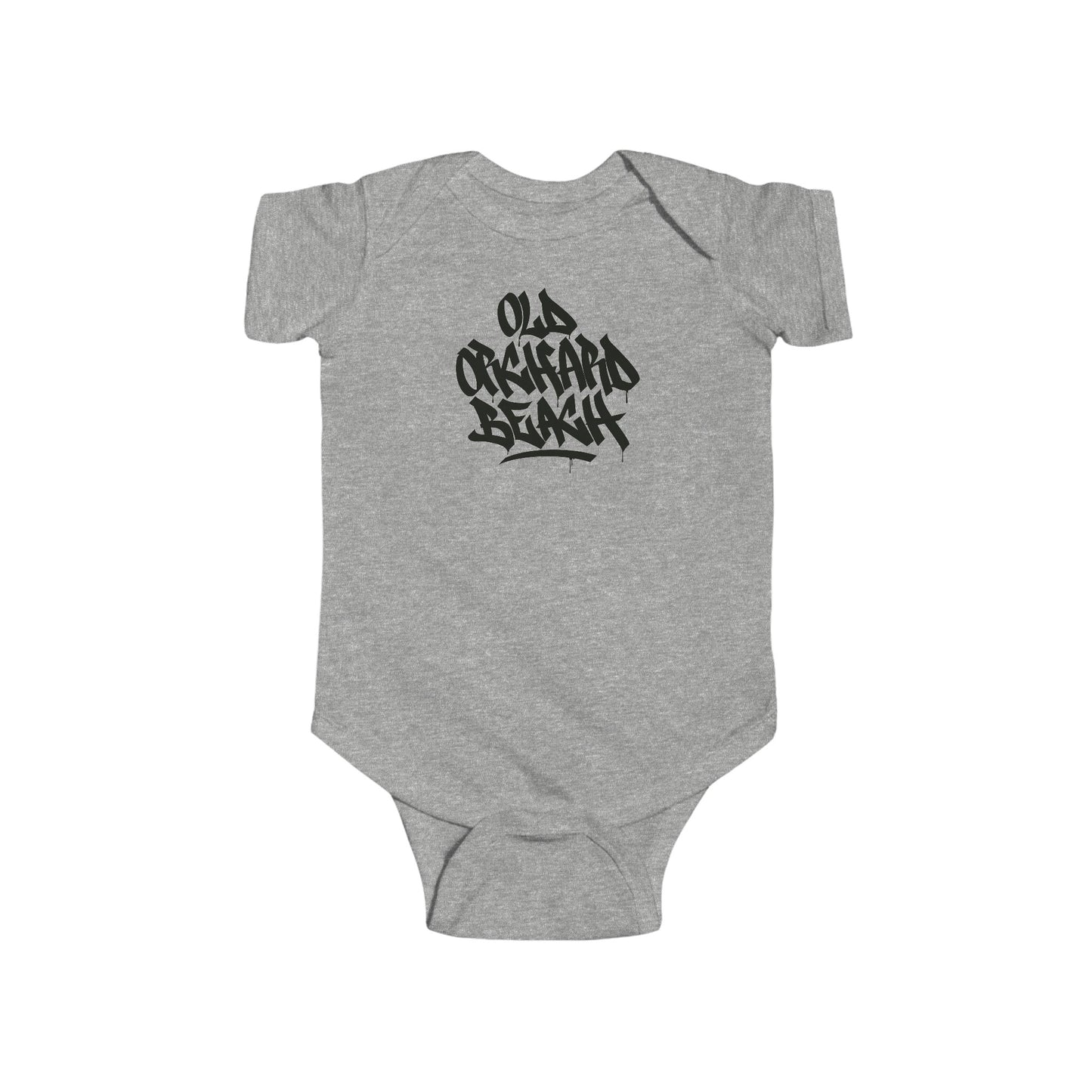 Infant Old Orchard Beach Black Letter Bodysuit