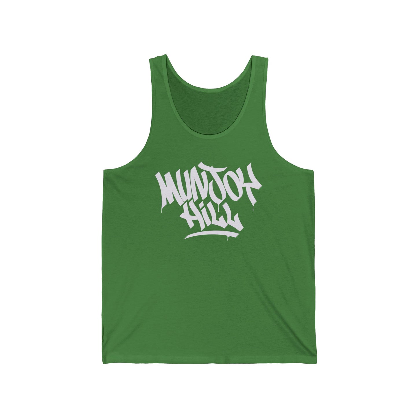 Unisex Munjoy Hill White Letter Tank