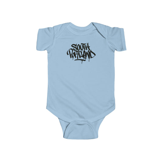 Infant South Portland Black Letter Bodysuit