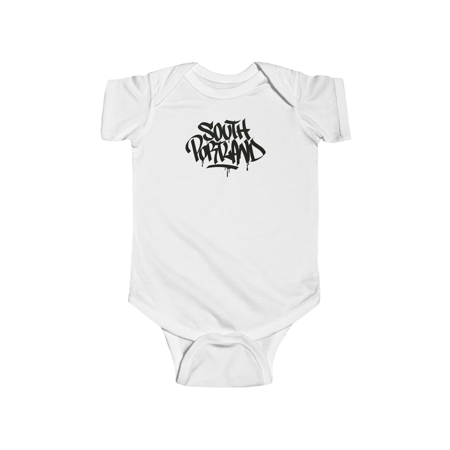 Infant South Portland Black Letter Bodysuit